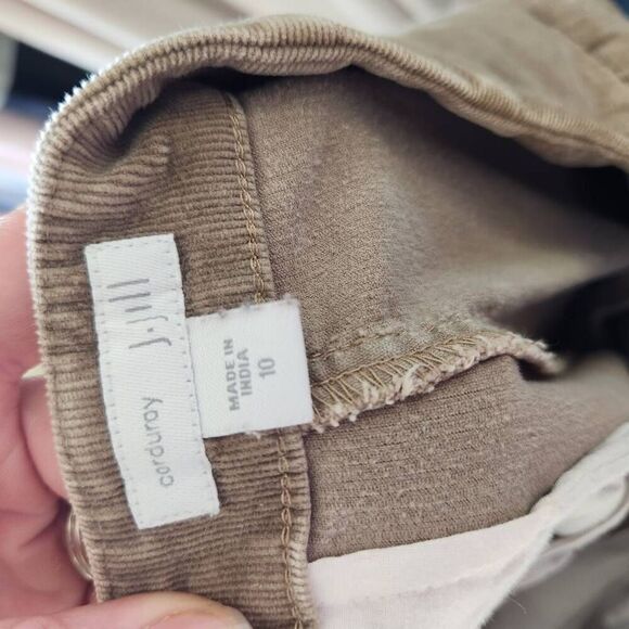 J Jill Corduroy Pants Brown Womens Size 10 Mid Rise Straight Leg Stretch - Picture 9 of 11